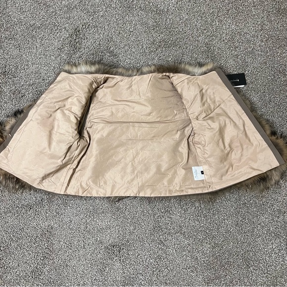 Genuine Raccoon Vest Jacket Crop Jacket Puffer Bomber Fur Coat Trench Long Sleev - Picture 15 of 15